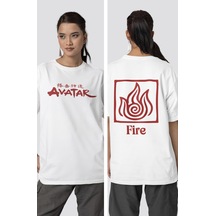 Unisex The Last Airbender Baskılı Tişört, Avatar Ateş Krallığı Sı 001