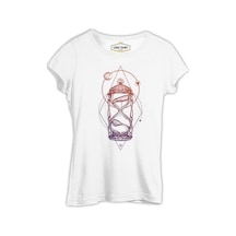 Kum Saati - Yıldızlarda Zaman Beyaz Kadın Tshirt 001