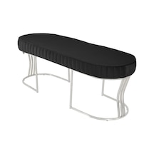 Viego Silver Striped- Antrasit Kapitoneli Chester Model Puf & Bench & Koltuk & Uzun Makyaj Puff & Yatak Ucu &önü