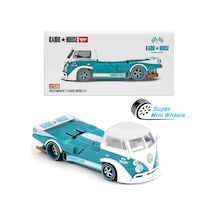 Mini Gt Kaido House Volkswagen T1 V1 Turquoise 220 1/64 Model Araba
