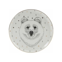 Porland Forest Bear 1li Düz Tabak 20cm 04lfh000451