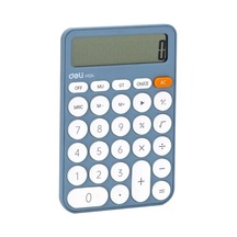 Deli Em124 Hesap Makinesi 12 Haneli Mavi 51014431 Diğer