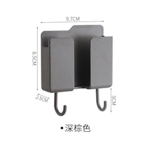 Gajeena Duvar Tipi Çok Amaçlı Saklama Kutusu, Tv Kumandası Ve Telefon Tutucu, Abssert Malzeme, Çift Kanca, Ev İçi Organize Siyah/beyaz Diğer