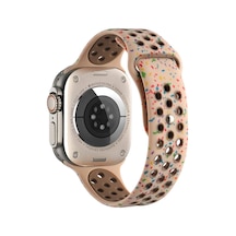Watch Ultra 49mm Kordon Yeni Seri 2023 Krd-02 Uyumlu Strap Kayış Clo- Krem
