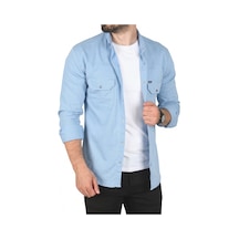 Deep Sea Deepsea Erkek Mavi Büyük Beden Seçenekli Likralı Gabardin Spor Gömlek Dar Kalıp Çıt Çıt Kapamalı 2500423 Deep Sea Deepsea Erkek Mavi Büyük Beden Seçenekli Likralı Gabardin Spor Gömlek Dar Kalıp Çıt Çıt Kapamalı 2500423