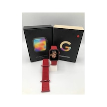 G68l Smart Watch 6s Akıllı Saat Konuşma Özellikli Türkçe Menü Yan Tuşlar Aktif Kırmızı