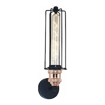 Rsylight Retro Metal Dekoratif Rustik Siyah Mafsallı Duvar Aplik-1464426591034