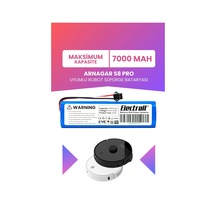 Arnagar S8 Pro Uyumlu Batarya Maksimum Kapasite 7000mah Pil Robot Süpürge Bataryası Değişimi