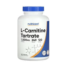Nutricost, L-carnitine Tartrate, 1,000 Mg, 240 Capsul.abd Men...