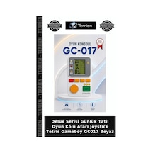 Delux Serisi Günlük Tatil Oyun Kolu Atari Joystick Tetris Gameboy Gc017 Beyaz