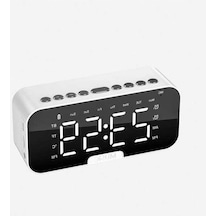 Besthome1 Hoparlörlü Dijital Saat: Fm Radyo, Tf Kart, Mobil Müzik Çalar, Pratik Kullanım