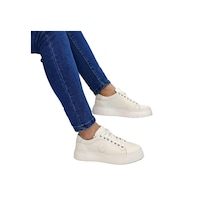 Voyager 6204 Beyaz Hakiki Deri Erkek Ayakkabı Beyaz