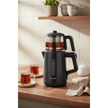 Bernardo Venedik Cam Demlikli Çay Makinesi Gri