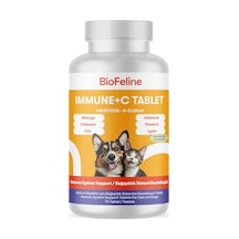 Biofeline Immune C Tablet Ve Kedi Ve Köpekler İçin Bağışıklık Sistemi Desteği Ve 75 Tablet