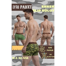 Mercan Erkek Pamuklu Boxer 3'lü Set - Premıum Ve Konfor Çok Renkli