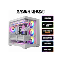 Xaser Ghost X180 Ryzen 5 7600 32gb Ram 1tb M.2 Nvme Ssd 8gb Rtx5060 Sıvı Soğutmalı Oyuncu Bilgisayarı Diğer