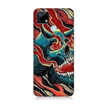 Realme C25 Uyumlu Silikon Kılıf Devil Skull Şeytan Kafatası