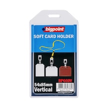 Bigpoint Kart Kabı Dikey Şeffaf 54x85mm X 5 Adet