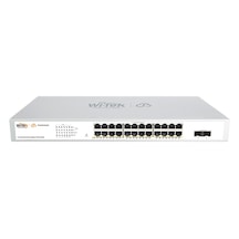 Wi-tek Wı-pces326gf V2 24 Port Poe 10/100/1000 2 Port 1000mbps Sfp 370w Yönetilebilir Poe Switch Rack Mount