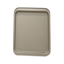 Altın Dikdörtgen Paslanmaz Kek Fırını Çelik Yapışmaz Ekmek Mutfak Pişirme Tepsisi Gadget 33cm X 23cm X 2cm Altın