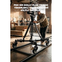 Pdx, 901 Dolly Plus Tripod Tekerleği Profesyonel Video Kamera Sabitleyici Ve Hareket Sistemi
