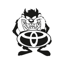 2 Adet Toyota Taz Komik Araba Sticker Yapıştırma