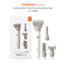 Touchbeauty Tb25549 Çok Başlıklı Kablosuz, Bikini Ve Özel Bölge Tüy Kısaltma Cihazı