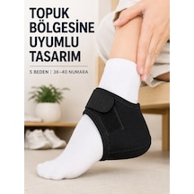 Lexroo S Beden Topuk Çorabı 36-40 Numara Ayarlanabilir Cırtlı Top
