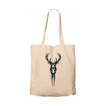 Milwaukee Bucks Logo Krem Kanvas Bez Çanta
