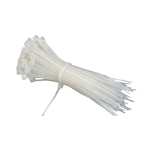 Mutlusan - 4.8x400mm Plastik Beyaz Kablo Bağı 100'lü Paket