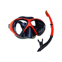 Dalış Maskesi Ve Snorkel Yetişkin - 51711-kırmızı - 1 Adet Çok Renkli