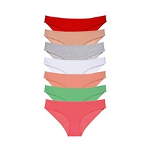 7 Adet Süper Eko Set Likralı Kadın Slip Külot Set 8 Standart