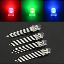 20 Adet 5mm 4 Pin Rgb Led Flash Kırmızı Yeşil Mavi Arduino
