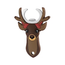 Soulader Noel Temalı Manyetik Şişe Açacağı Seti - 3 Parçalı Manyetik Kapak Açacağı Kahverengi