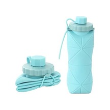 Maoyaya 600ml Silikon Katlanır Şişe - Yetişkinler İçin Taşınabilir Kullanışlı Su Matarası