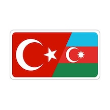 Azerbaycan Türkiye Bayrak Sticker Oto Araba Sticker 20cm Azerbaycan Türkiye Bayrak Sticker Oto Araba Sticker 20cm