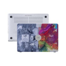Apple Uyumlu MacBook Air Kılıf 13 İnç Beyin Desenli Brain Eski Usb'li Model 2010-2017 A1369 A1466 İle Gri