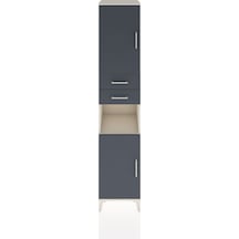 Hyperion Dolap 4 Raflı 2 Çekmeceli 2 Kapaklı 44x44x221 Aytaşı-antrasit Aytası