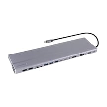 Vcom Cu4703 Type-c To Usb3.0-3+usb2.0-2+vga+rj45+sd+tf+audio+hdmı+dp+usb-c Data-2+usb-c Çoklayıcı