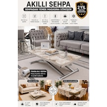 Home Üst Tabla Mdf Beyaz Mermer Oval Köşe Alt Krom