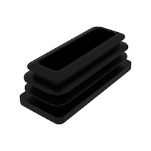 Cateksss 30x70 Mm Profil İçin Kademeli İçe Geçme Profil Tapası, Profil Kapak, Profil Tapa Siyah - 45 Li Paket