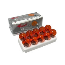 12v 21w 93 Düz Tırnak Turuncu Sinyal Ampulü 10 Adet