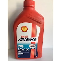 Shell Yağ 20/50 Advance 4t Ax3 Mineral 1 L Motosiklet Yağı