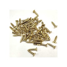 Sarı 1000 Adet Klips Vidası 2,3x9,5 Mm Yhb, İthal - Konik Başlı Kutu Ayak, Askı, Mini Vida 9,5 Mm