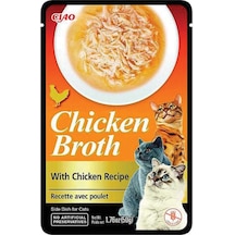 3 Adet Ciao Chicken Broth Tavuk Sulu Ve Tavuklu Kedi Çorbası 50 Gr