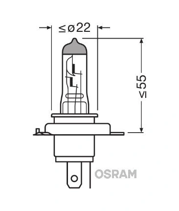 12v Ampul 60/55w H4 %150 Fazla %20 Beyaz Işık Nl
