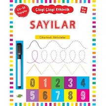 Sayılar Çıkartmalı Aktiviteler 4 Yaş Çizgi Çizgi Etkinlik- Kukla