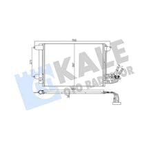 Vw Jetta 4 Klima Radyatoru 1.4 2011-2015 Kale 375400