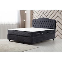 140x200 Vassi Baza+başlık+ Sonata Yatak Antrasit