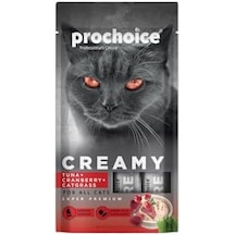 Prochoice Creamy Kediler İçin Balığı, Kızılcık Ve Kedi Otlu Sıvı Ödül Maması 4x15 Gr 103 Ivory